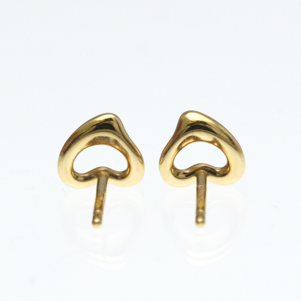TIFFANY Authentic 18k Gold Heart Earrings - Picture 5 of 10